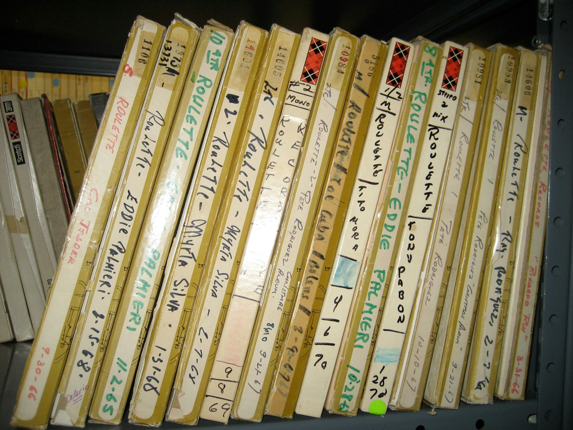 Cal Tjader, Eddie Palmieri, et al. master tapes from Roulette, who in the 1960s owned Tico, later sold to Fania.